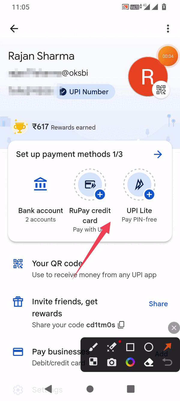 Gpay lite feature