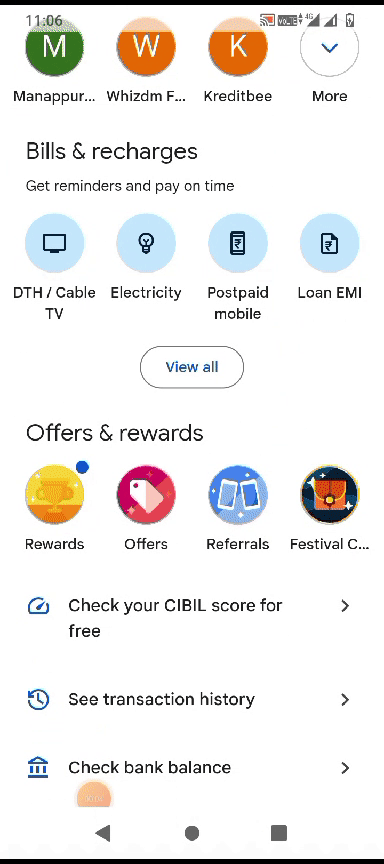 Other services of Gpay